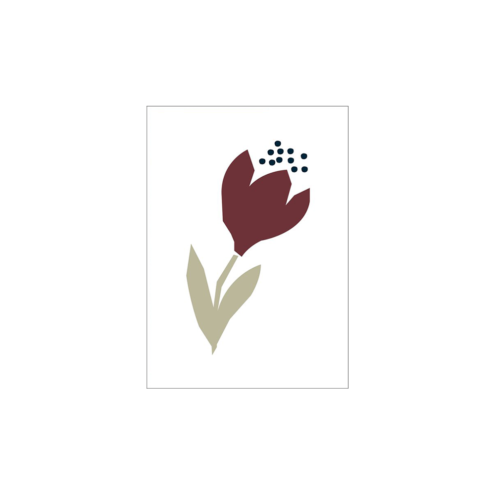 12. Tulipe, wenskaart * Michoucas Design