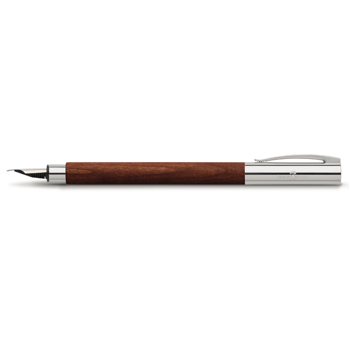 Ambition Pearwood darkbrown fountain pen * Faber-Castell