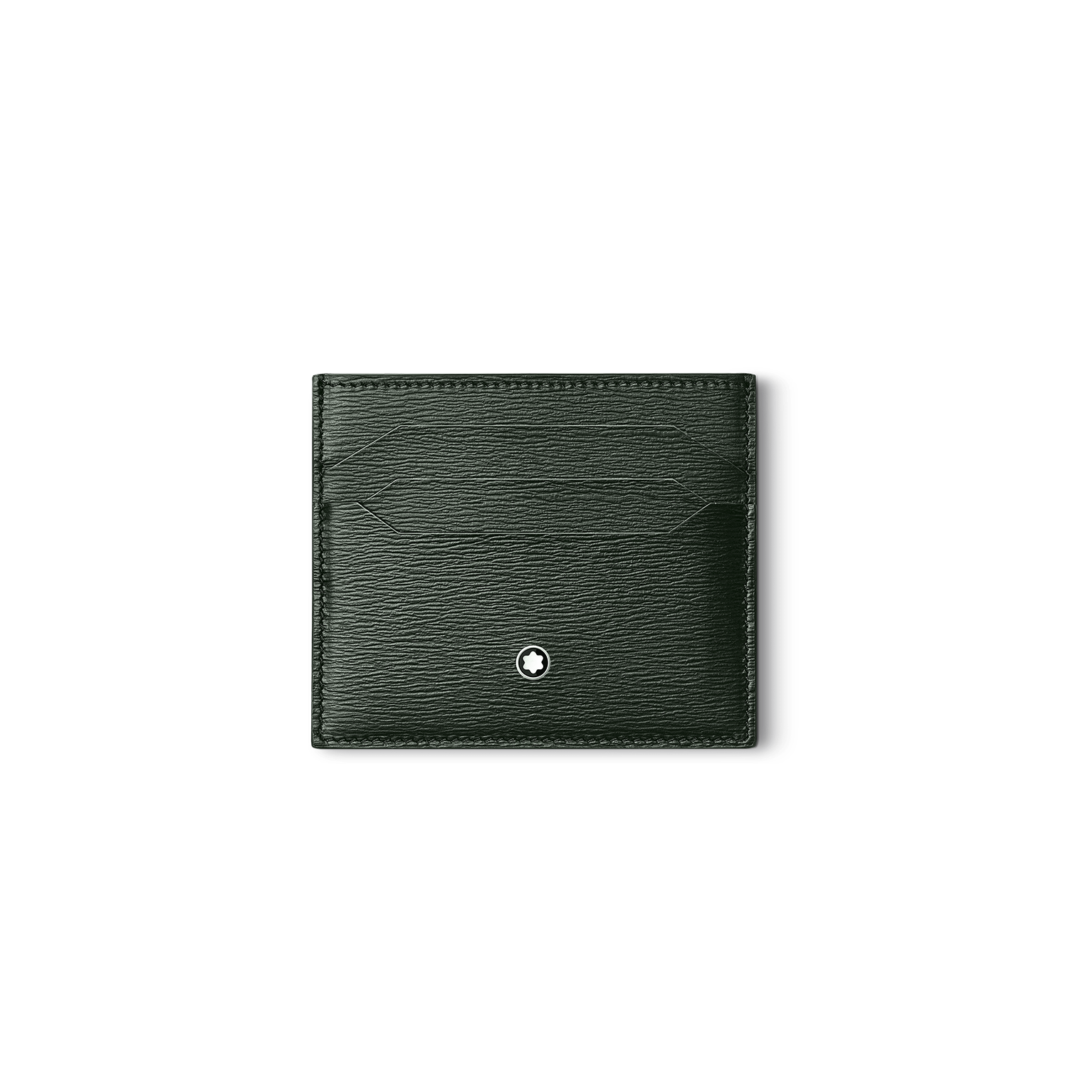 MST4810 Credit card holder, deep forest green * 129254 * Montblanc leather