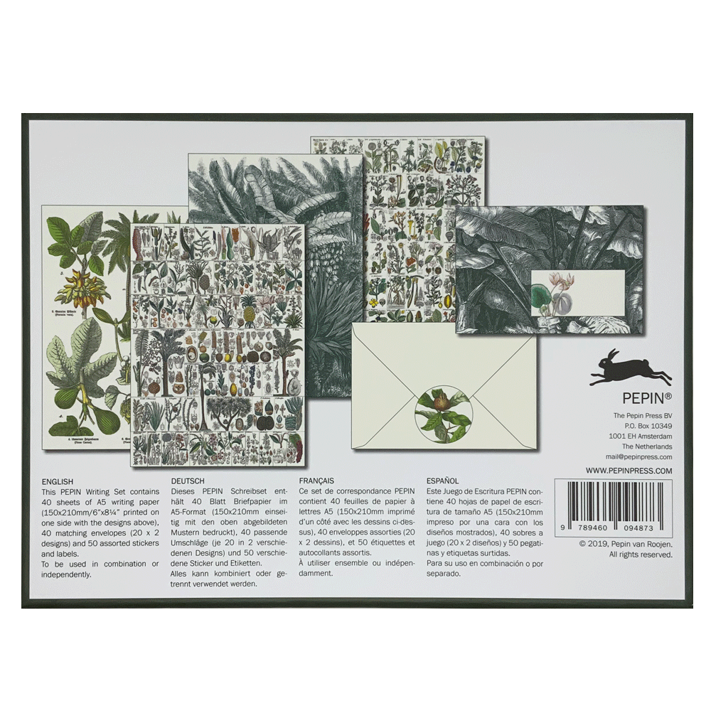 LW73 Botanical * Letter writing set * The Pepin Press