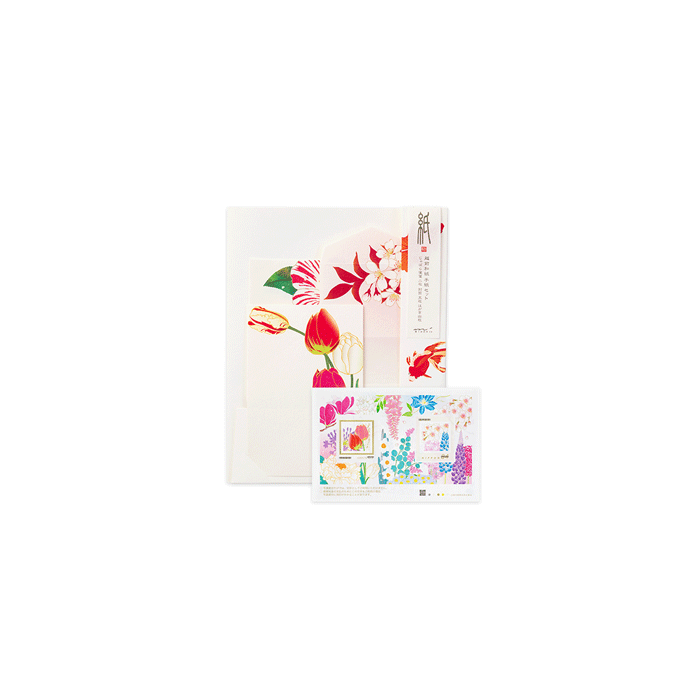 Kami Paper Series 15th Anniversary letterset Red * Midori