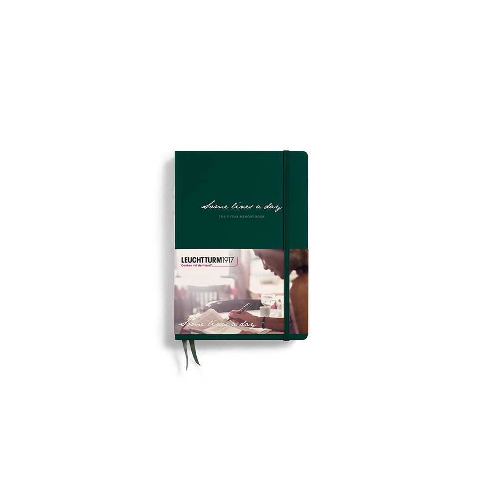 Some Lines A Day, Vijfjarig Dagboek A5, Forest green* Leuchtturm1917