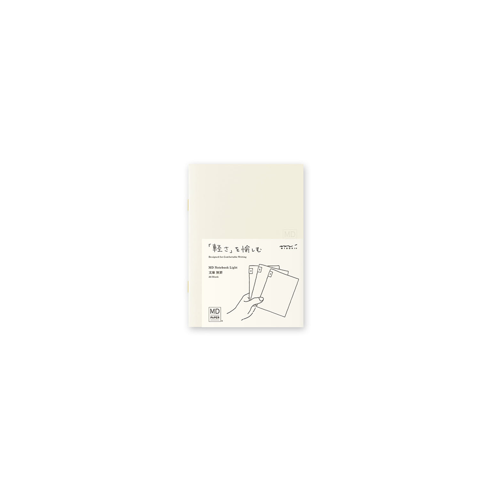MD Light A6, tri-pack schriftjes, blanko * Midori