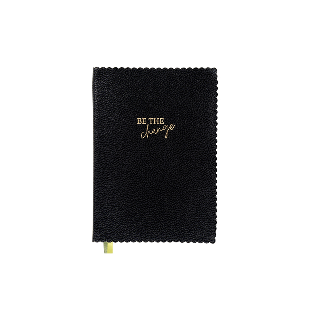 10. Journal, zwart, Be the change * Artebene