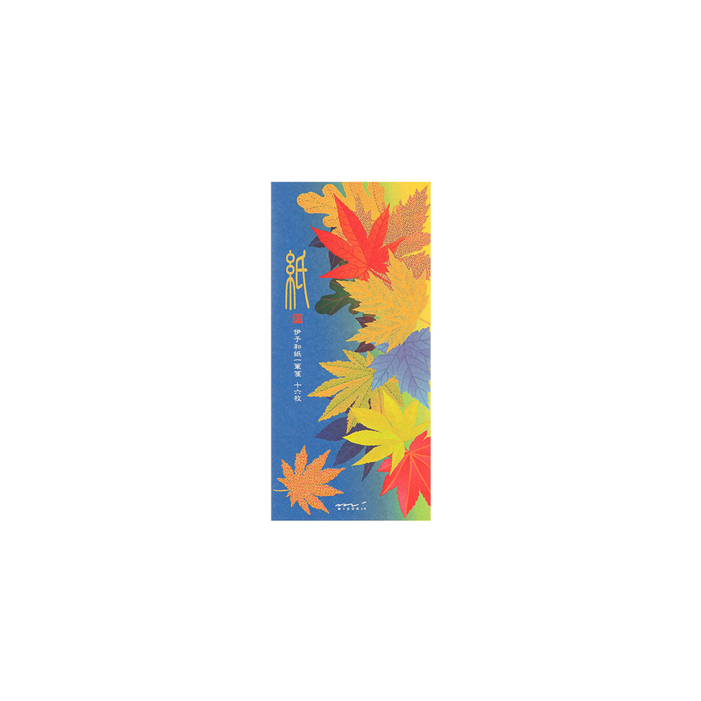 57.3 Fallen Leaves Message Pad * Midori