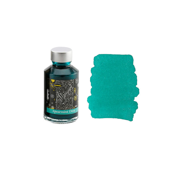 Spearmint Diva shimmer inkt * Diamine