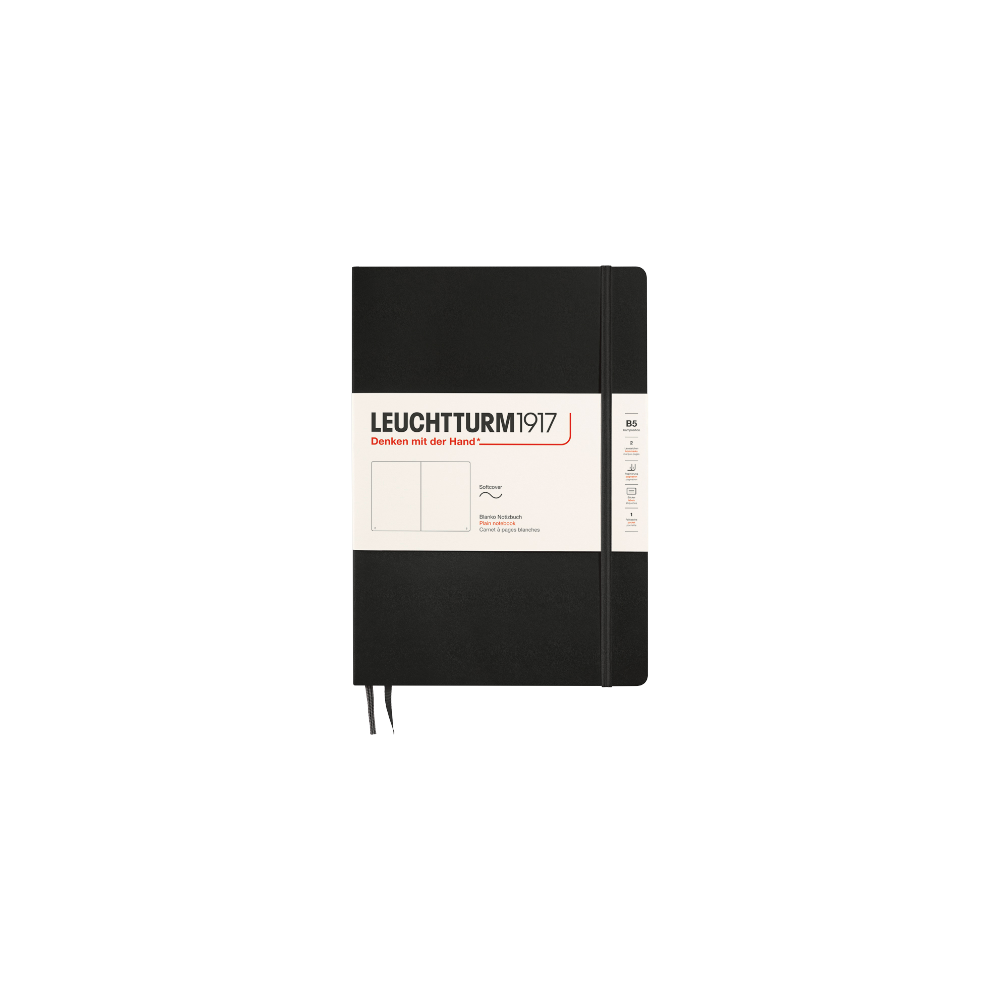 Notitieboek Composition B5, Softcover, Black * Leuchtturm1917