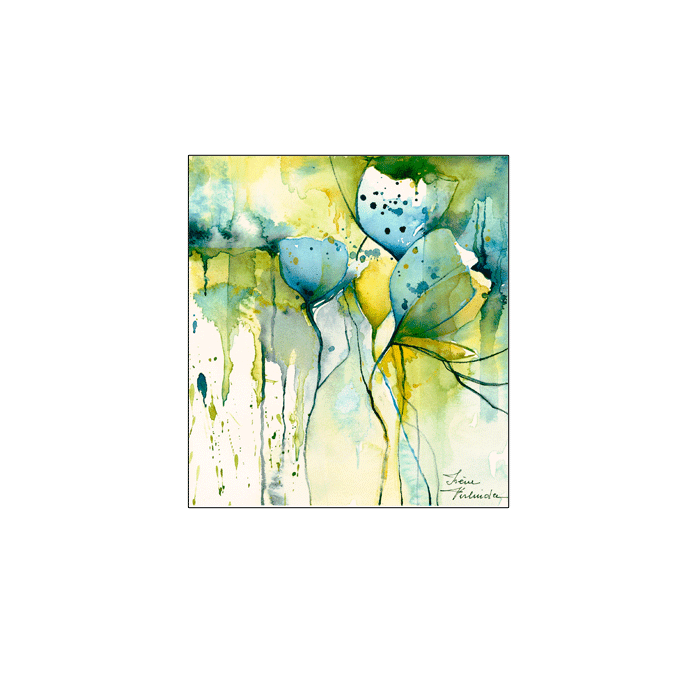 IV.019 * Waterflowers Aquarel * gift card * Arti