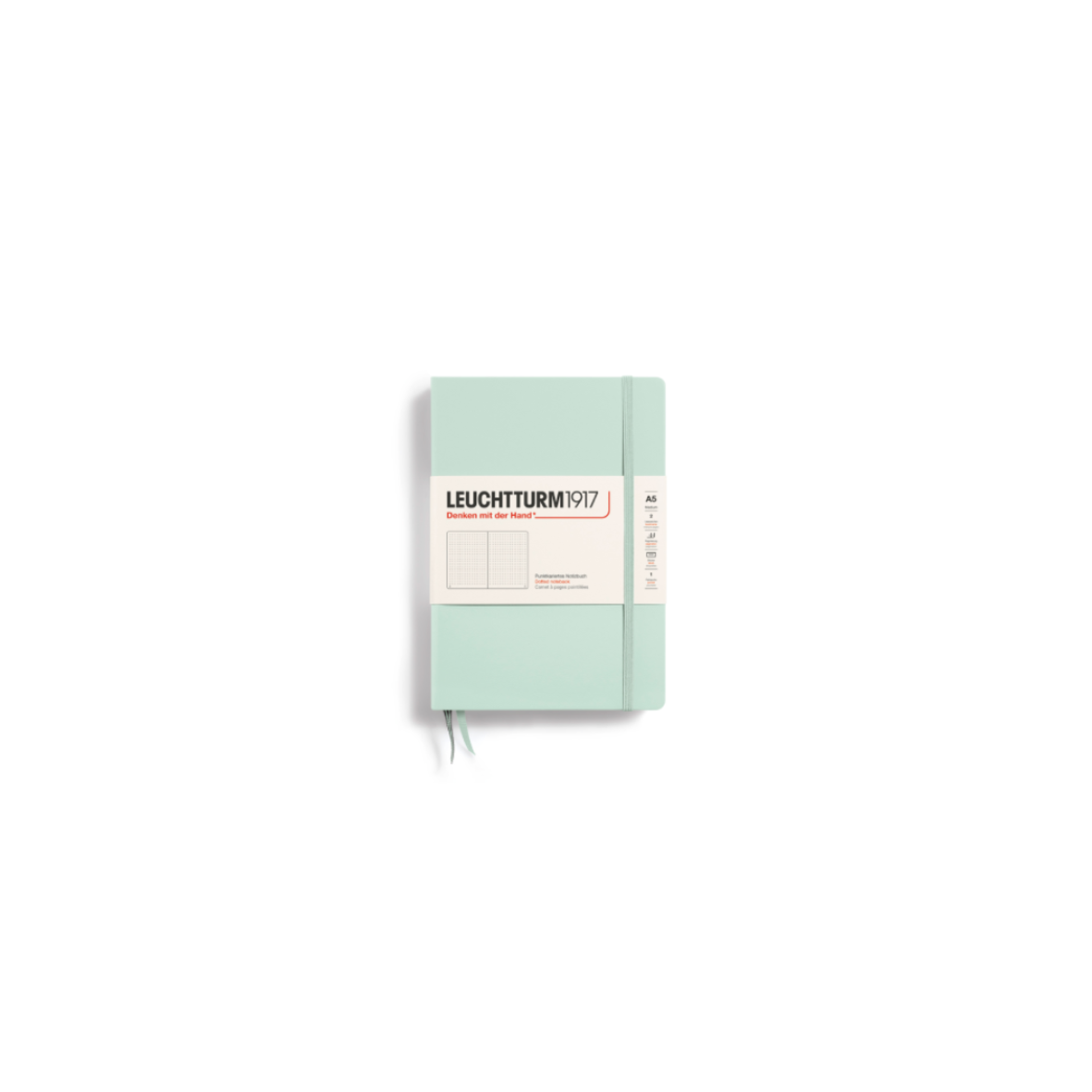 Notebook A5, Hardcover, Mint Green * Leuchtturm1917