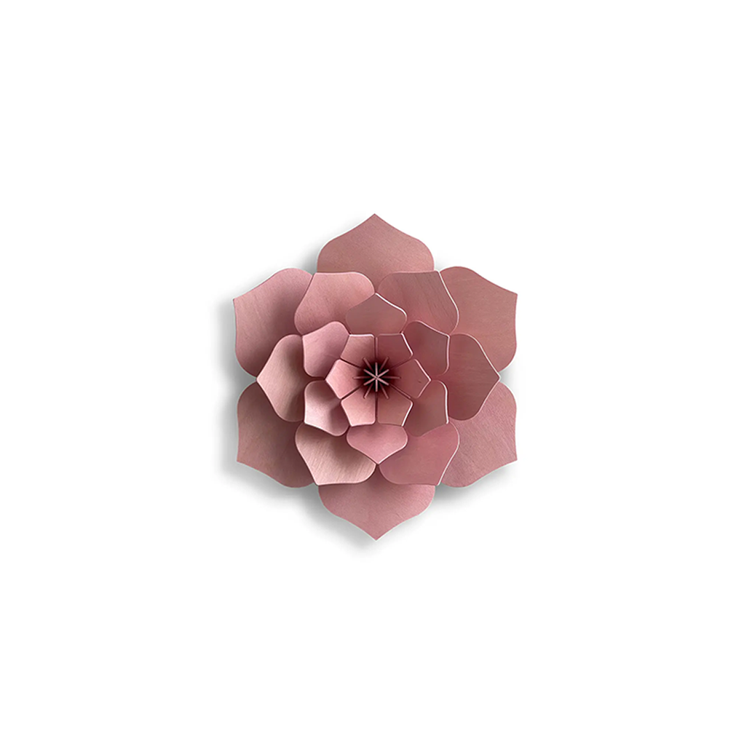 50. Decor Flower Light Pink Small * 3D puzzle card * LOVI