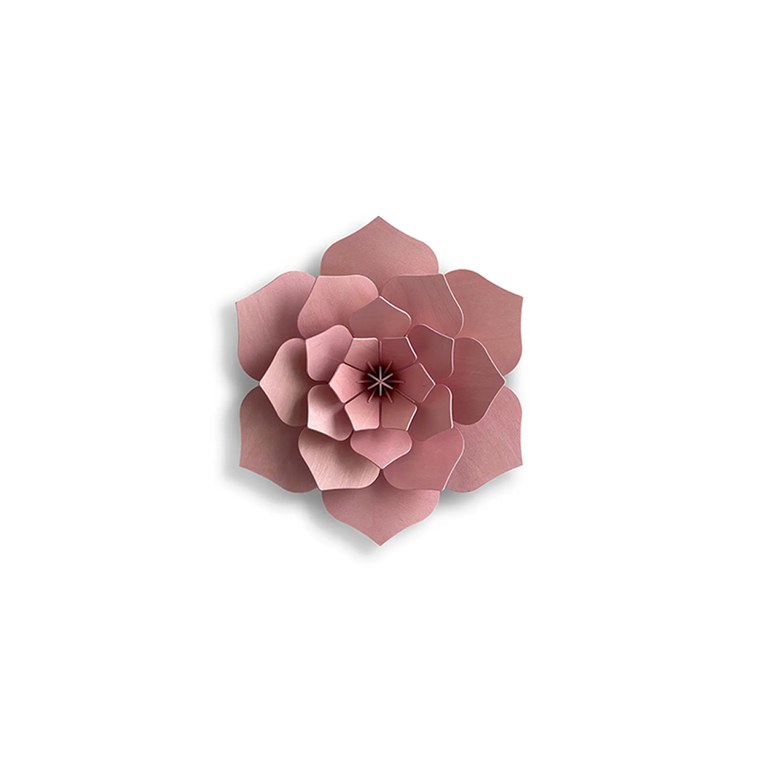 50. Decor Flower Light Pink Small * 3D puzzel kaart * LOVI