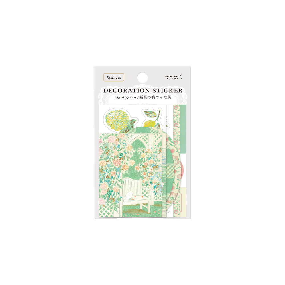 24. **Limited edition** Decoration Sticker Yellow Green * Midori
