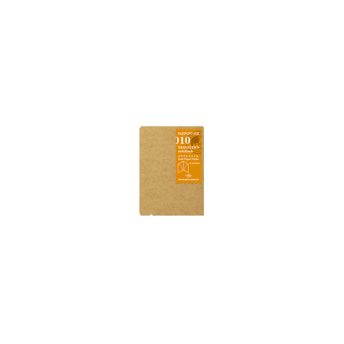 010 - kraft paper folder * Passport * Traveler's Company Japan