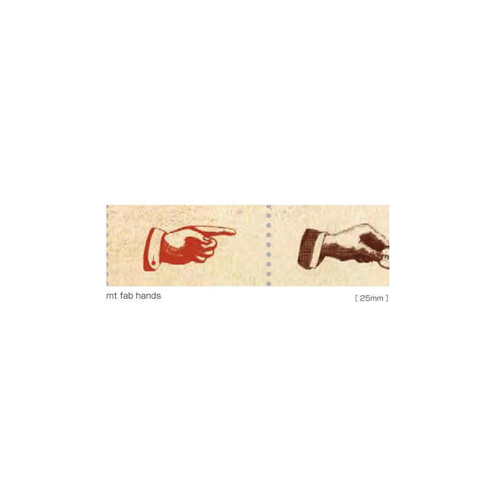 P04 * Fab Dot Punch Hands * MT masking tape