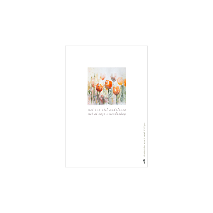IV.5012 * Tulpen * rouw, verlies, nagedachtenis * Arti