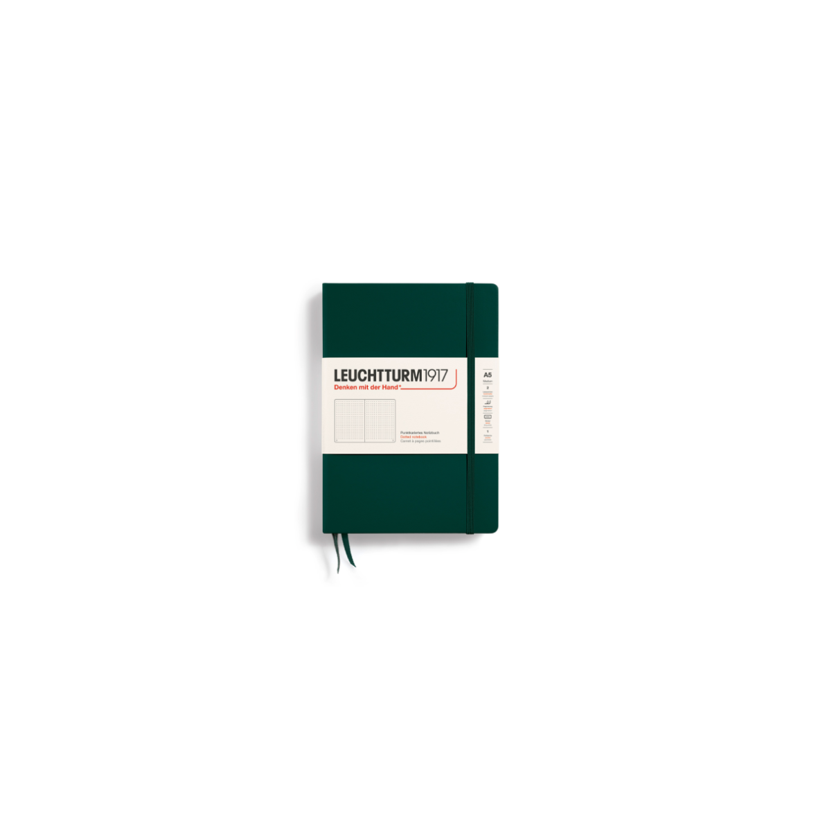 Notitieboek A5, Hardcover, Forest Green * Leuchtturm1917