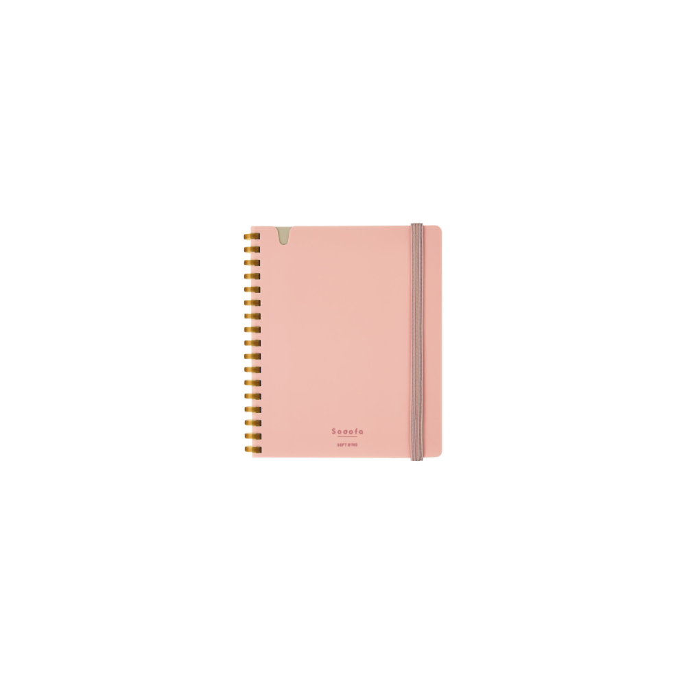 Notebook Softring Sooofa A6 Pink * Kokuyo