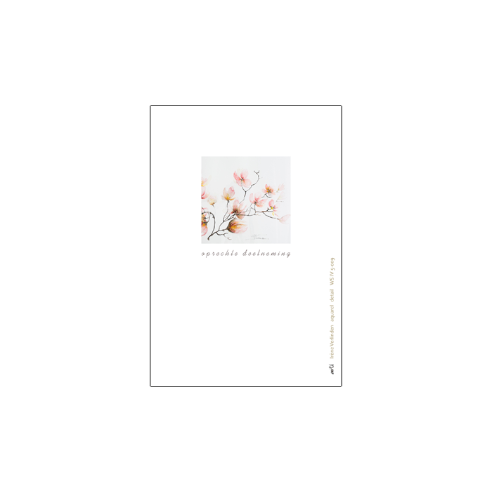 IV.5009 * Roze magnolia * rouw, verlies, nagedachtenis * Arti