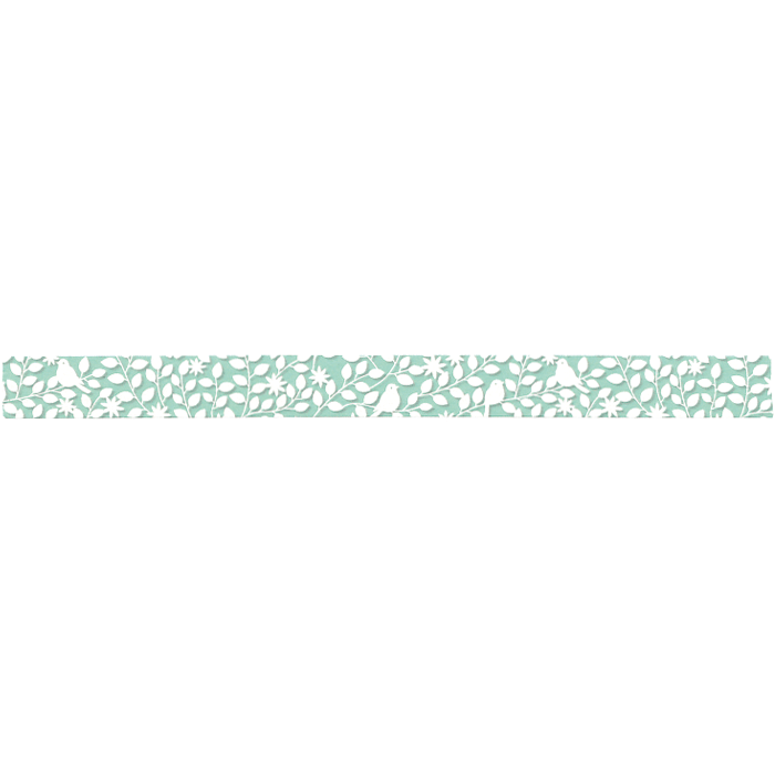 P133 * cutout leaf and bird * MT masking tape