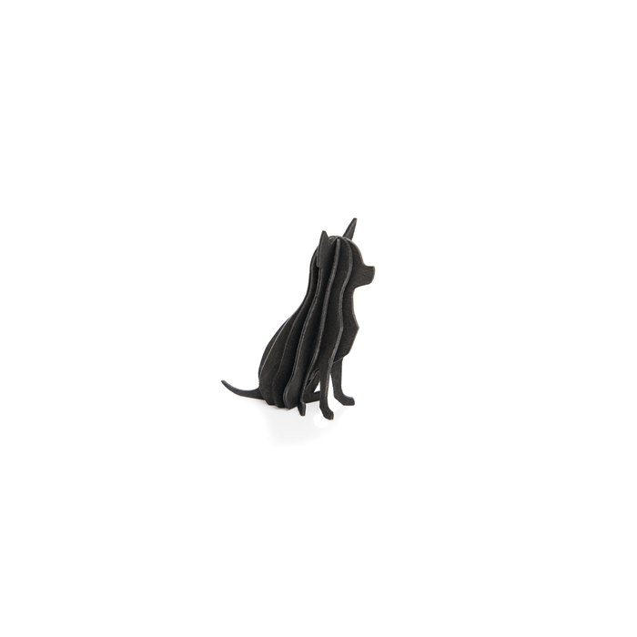 18. Chihuahua zwart * 3D puzzel kaart * LOVI
