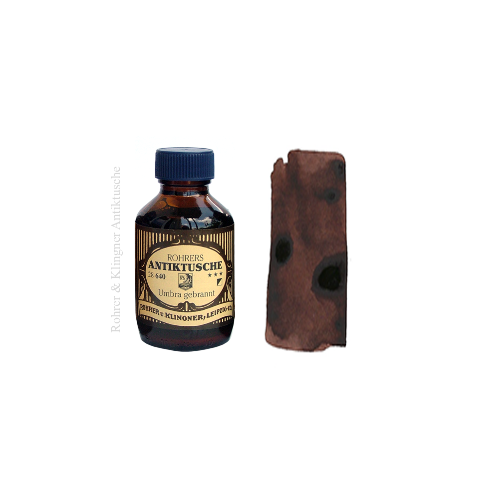 Antiktusche Umbra gebrannt, pigment ink * Rohrer & Klingner 
