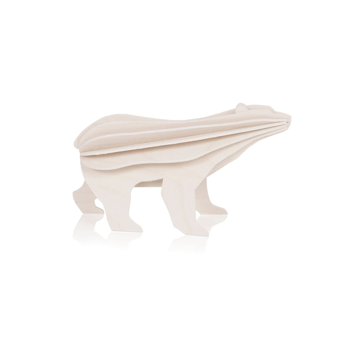 36. Polar Bear * 3D puzzle card * LOVI