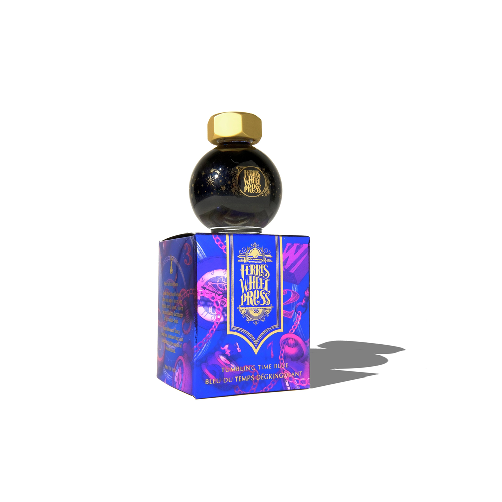 Tumbling Time Blue, ink 20ml, Ferritales * Ferris Wheel Press