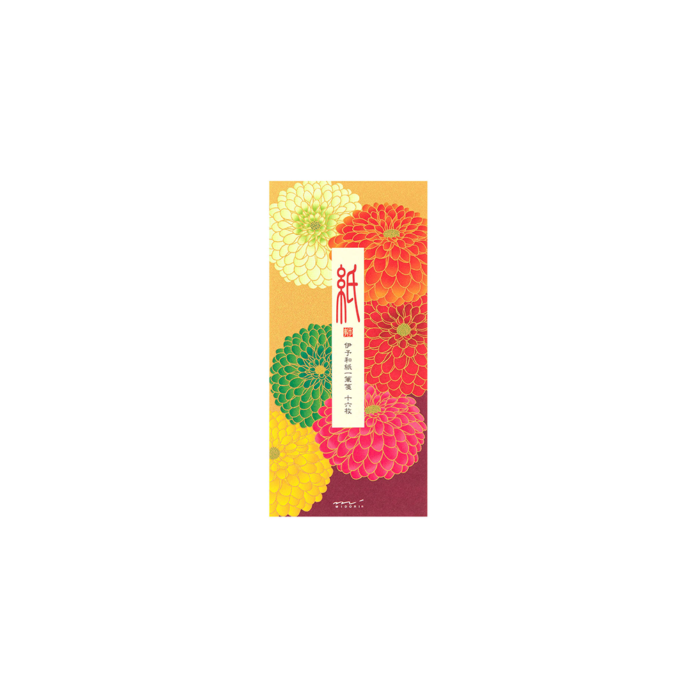 58.3 Pompon Chrysanthemum Message Pad * Midori