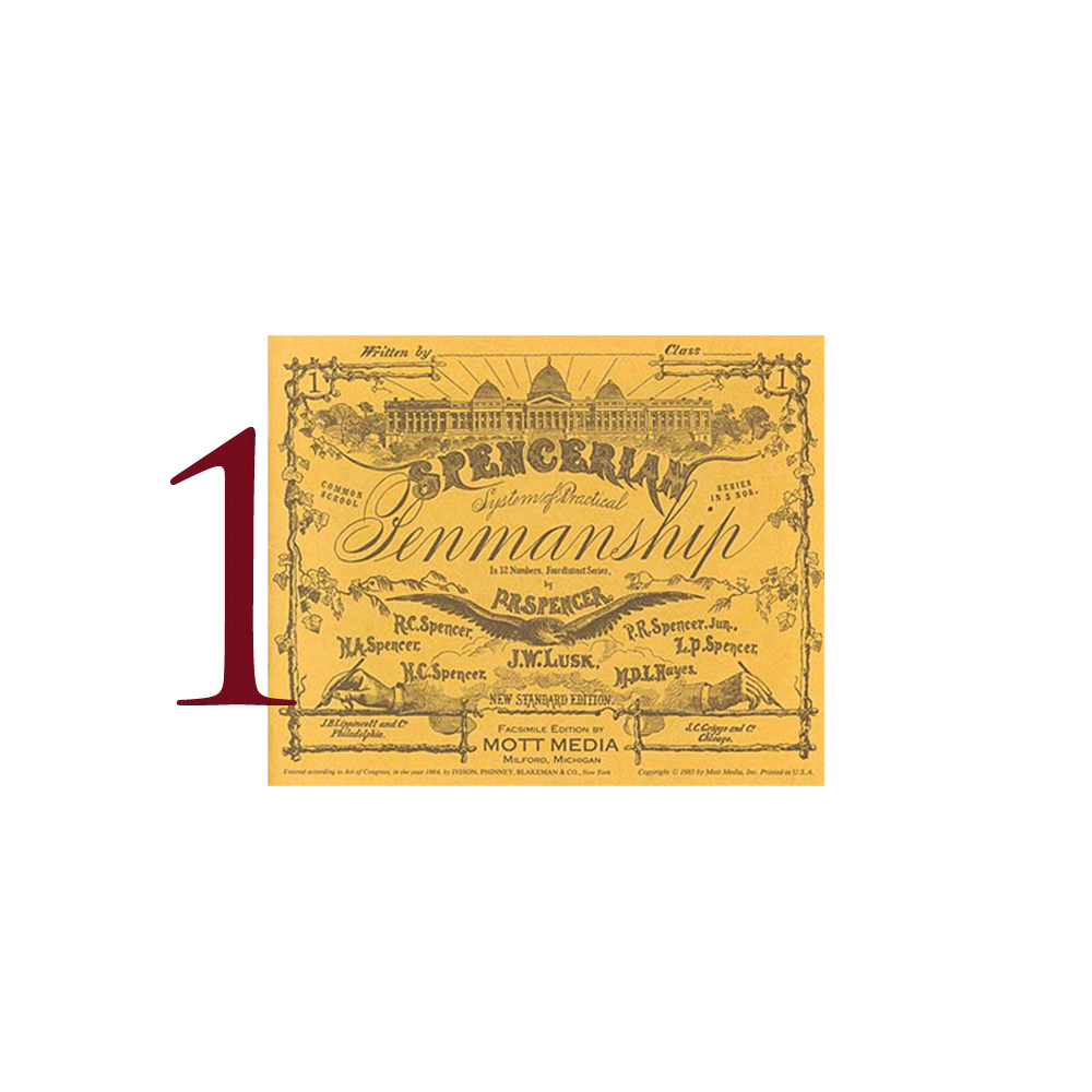 1. Spencerian Penmanship, oefenschrift 1 * Mott media