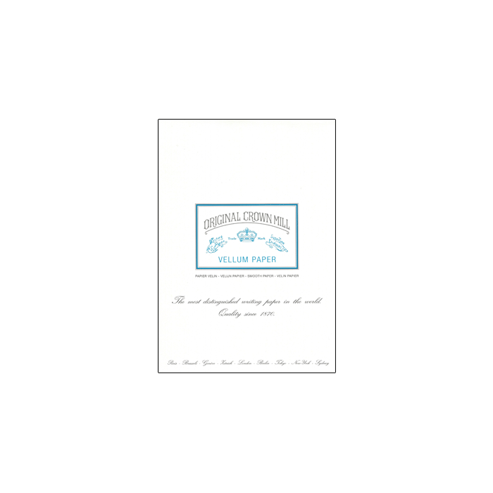 Vellum A4 crème writing pad 18140 * Original Crown Mill 