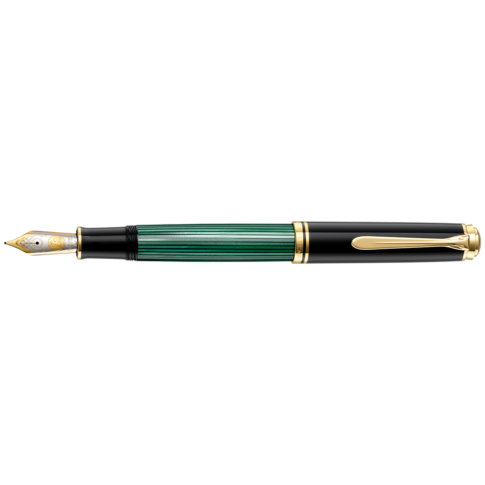 Souverän M1000 green-black fountain pen * Pelikan