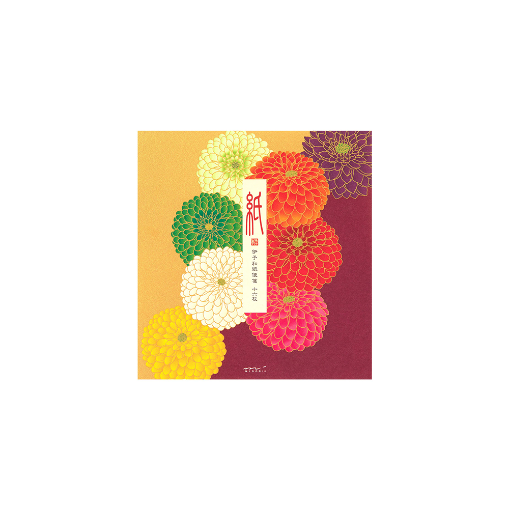 58.1 Pompon Chrysanthemum Letter Pad * Midori