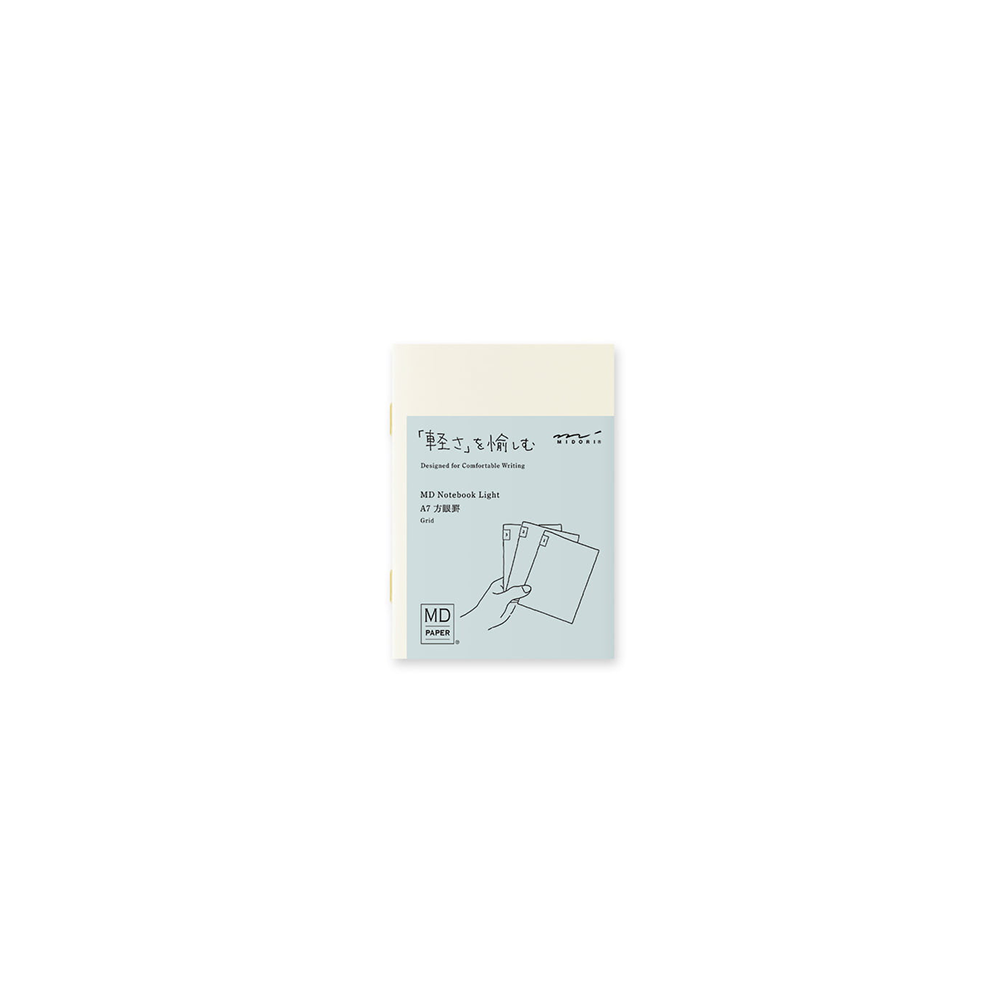 MD Light A7, tri-pack notebooks, grid * Midori