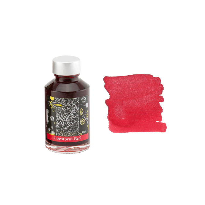 Firestorm Red shimmer ink * Diamine