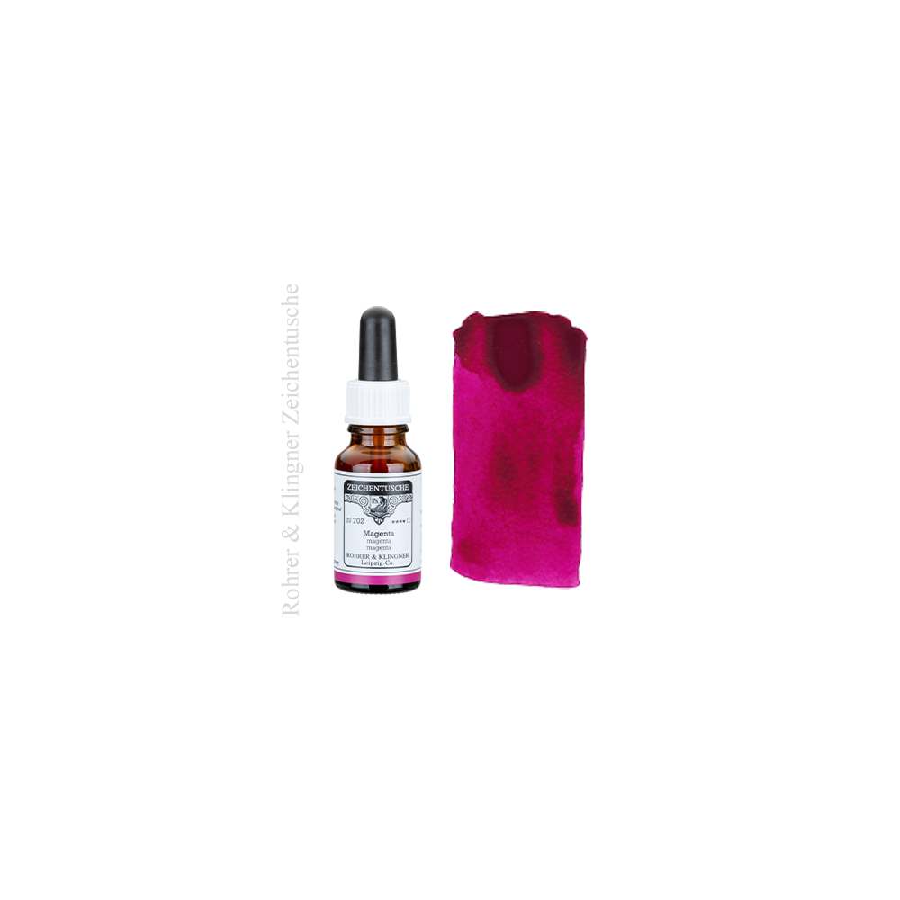 Zeichentusche Magenta, pigment ink * Rohrer & Klingner 