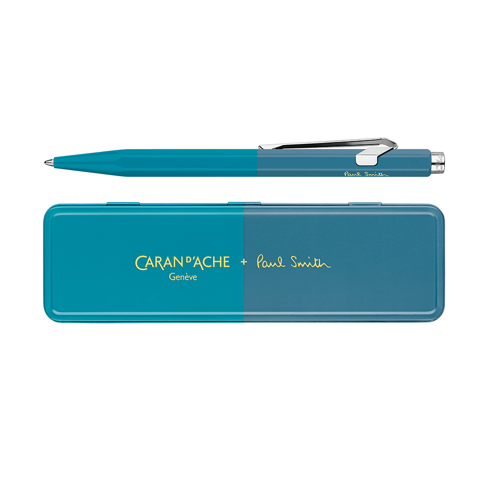 849 Cyan-Steel Paul Smith Balpen * Caran D'Ache