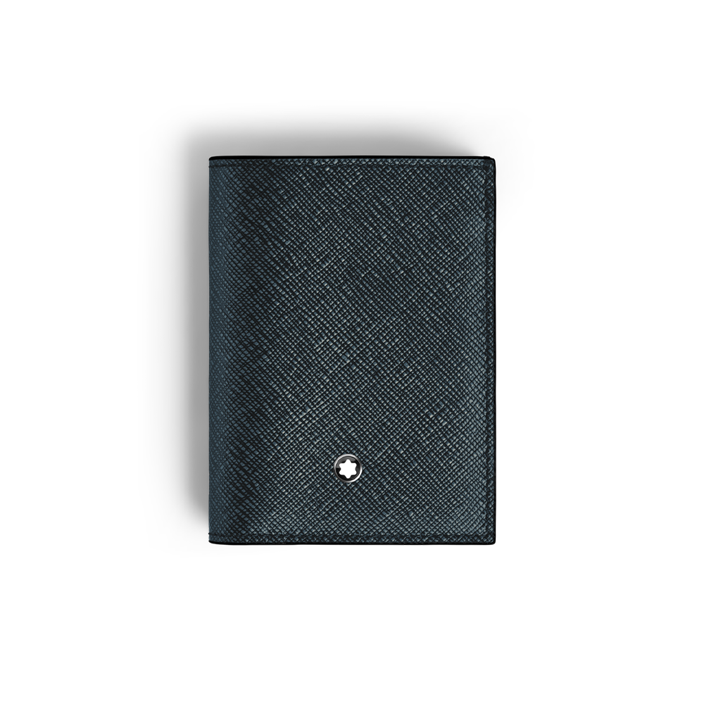 Sartorial Mini Wallet 4cc Blue * 220382 * Montblanc Leather