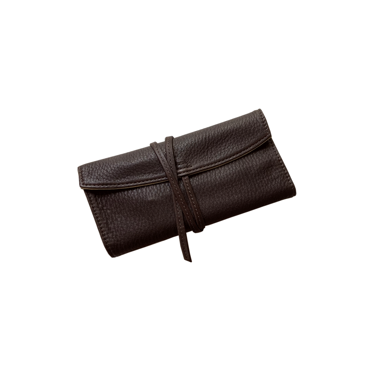 Pilot leather pen roll dark brown, 5 pens * Pilot