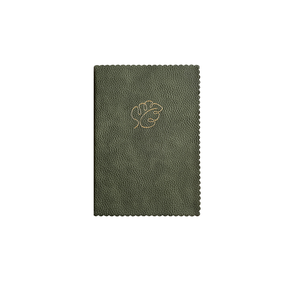 04. Journal, Dark green, Leaf * Artebene
