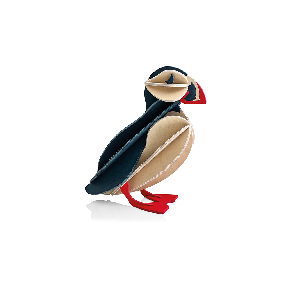 83. Puffin Large Blue * 3D Puzzle Card * Lovi