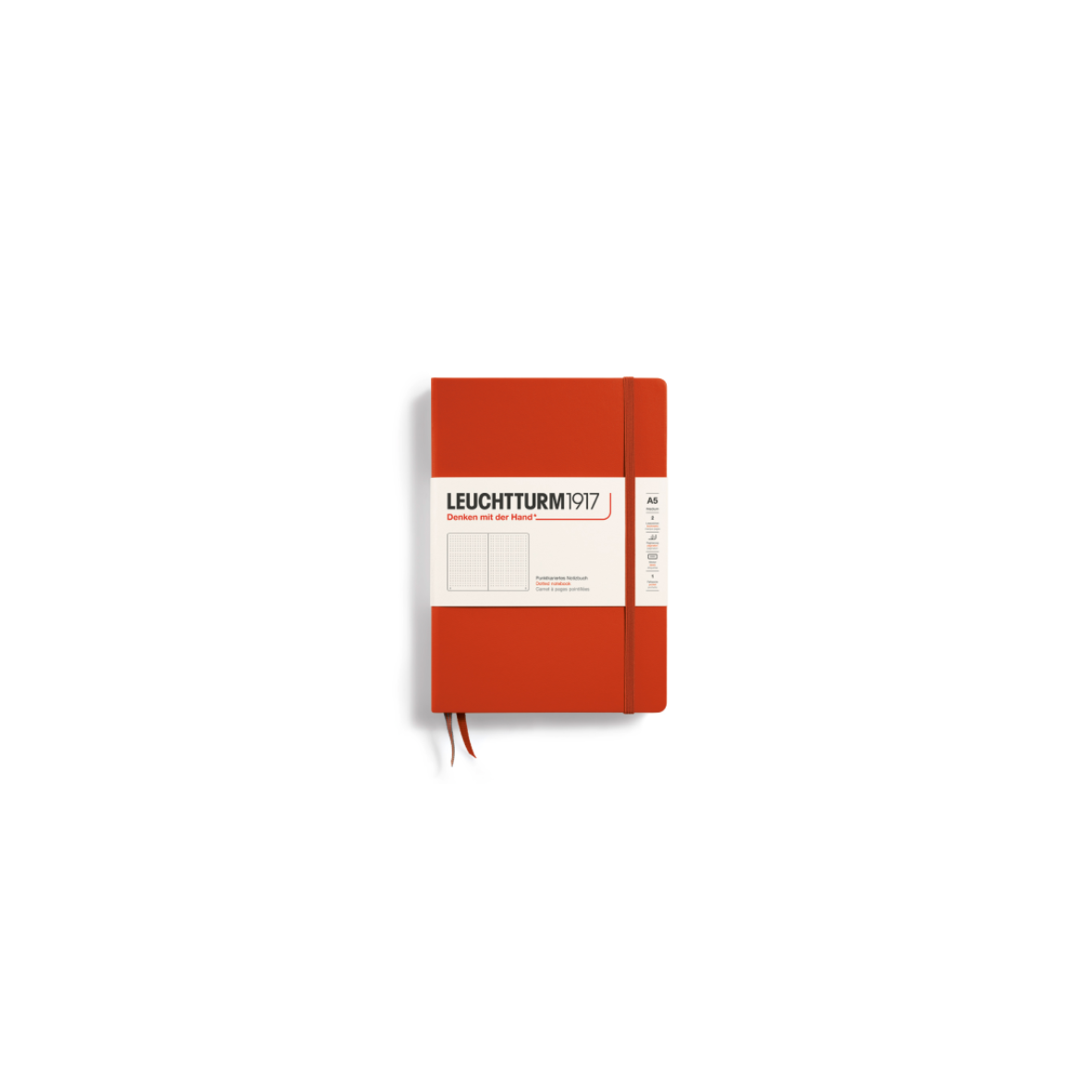 Notebook Medium A5 Fox Red, dotted * Leuchtturm1917