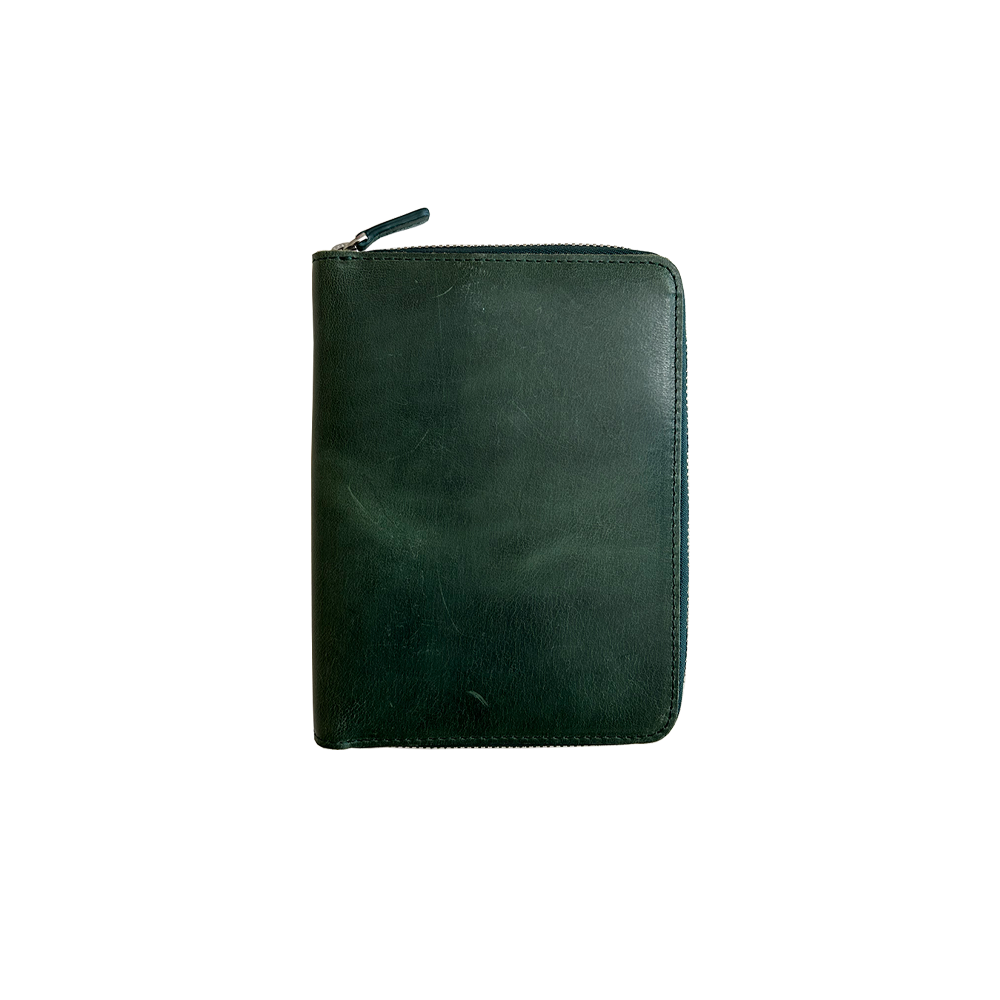5 Pen Crazy Horse Green Pen Case * Galen Leather