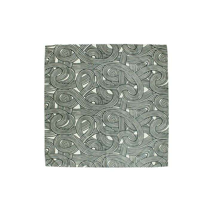 02. Isa Monyo, water repellent Knot Khaki 100cm * Musubi Furoshiki