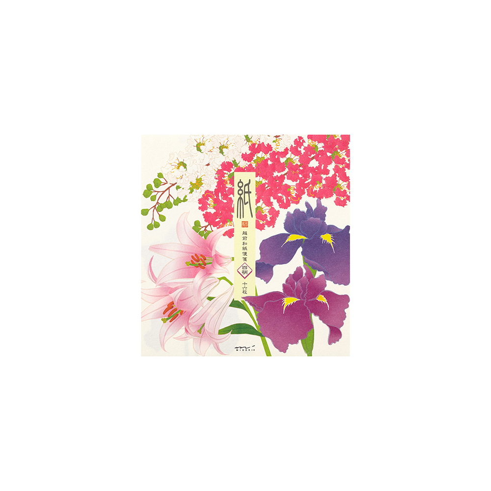 22.1 Summer Flowers '23 letter pad * Midori