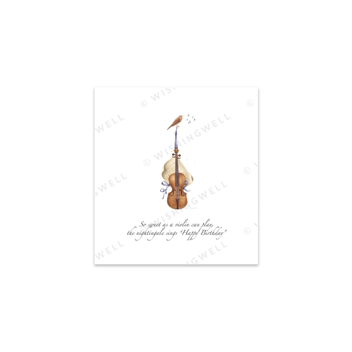 15. So sweet as a violin can play ... * Wishingwell * card