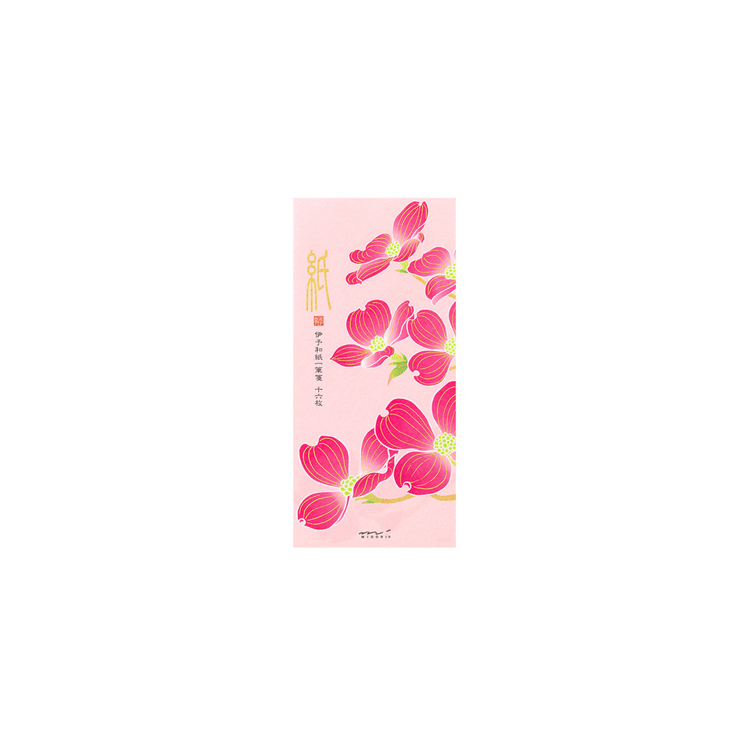 17.3 Flowering Dogwood Japanese message letter pad * Midori