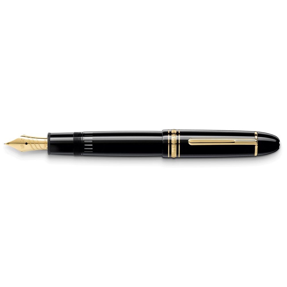 Meisterstuck 149 Calligraphy Curved Nib Gold Trim * Montblanc Meisterstück Calligraph