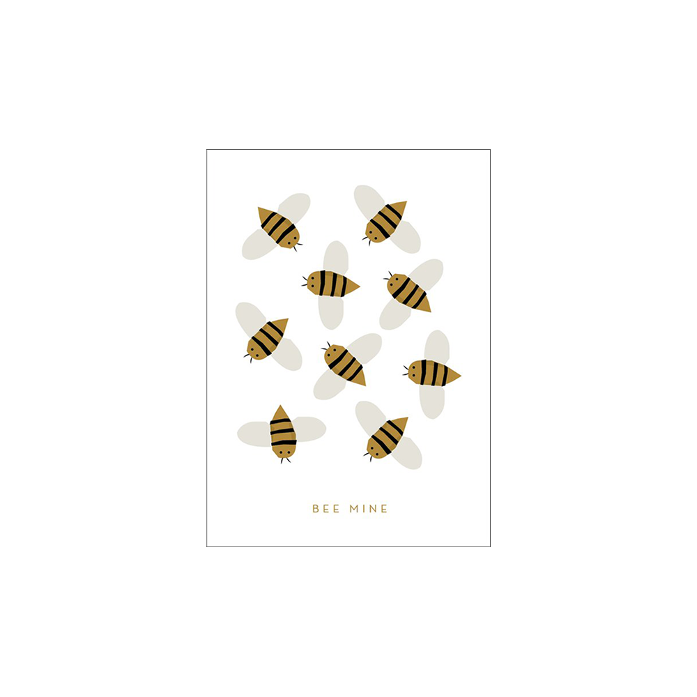 06. Bee Mine, wenskaart * Michoucas Design