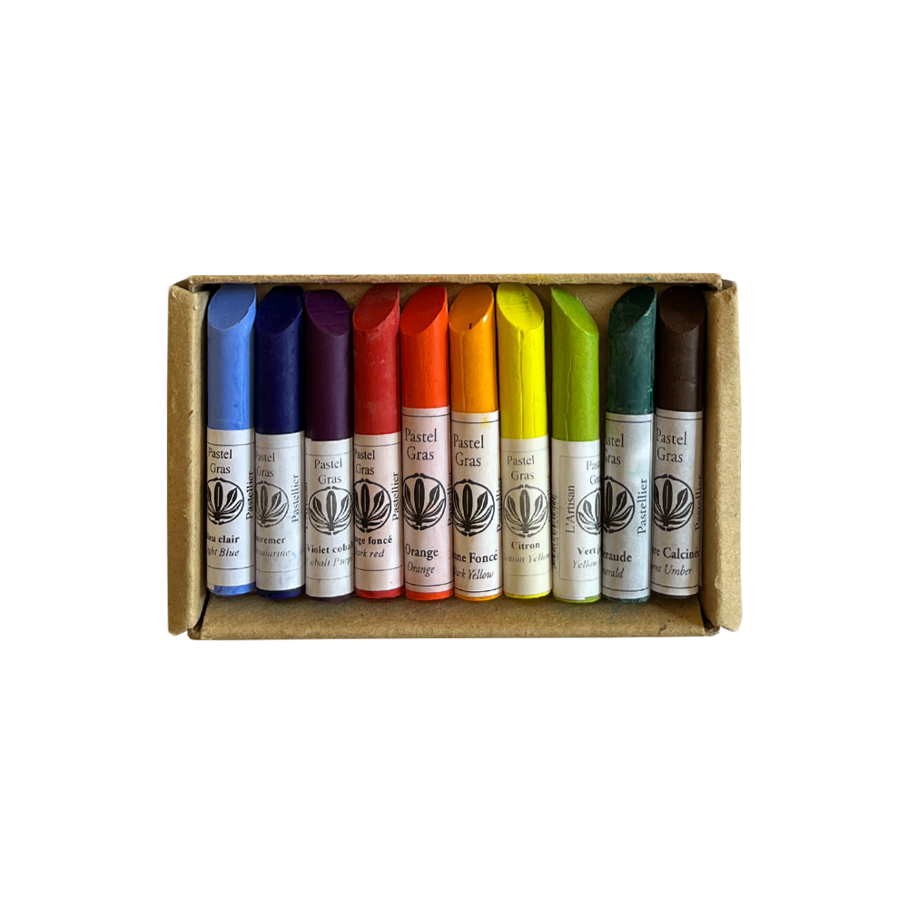 10 Oilpastels Multicolor * Artisan Pastellier