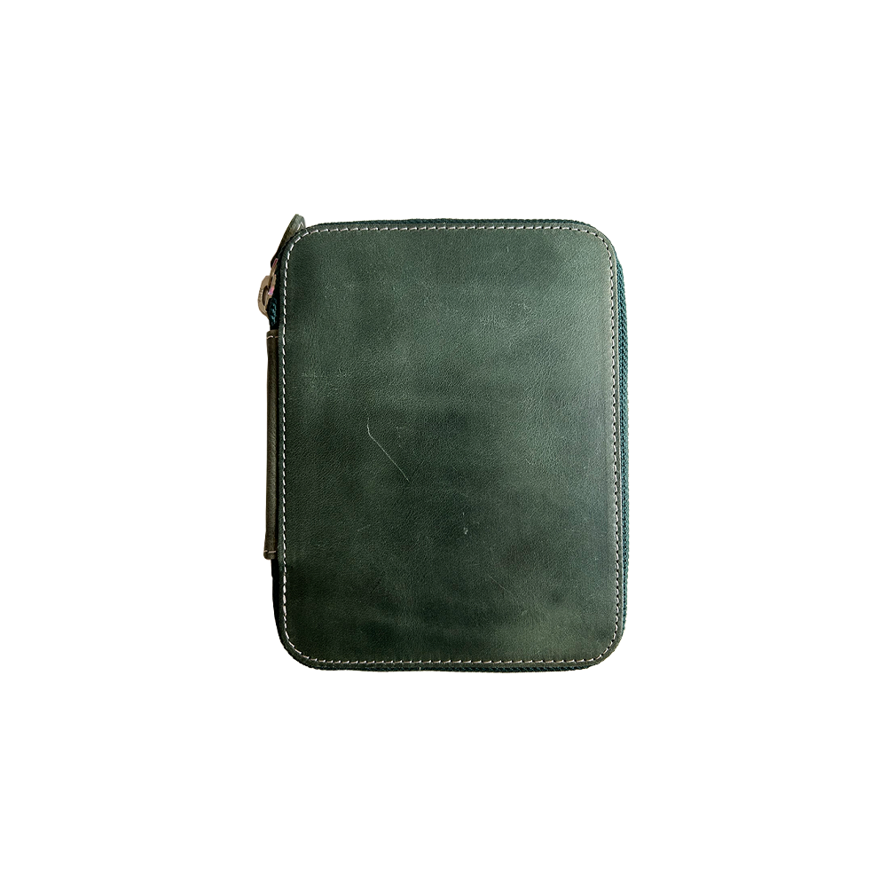 14 Pen Kaweco Crazy Horse Green Pen Case * Galen Leather